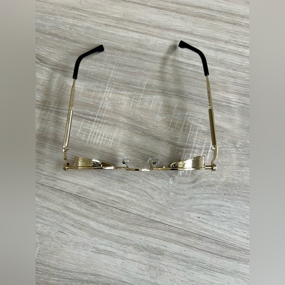 NWOT Vintage Round Metal Sunglasses Unisex Retro Style- Dark Brown - Picture 2 of 4